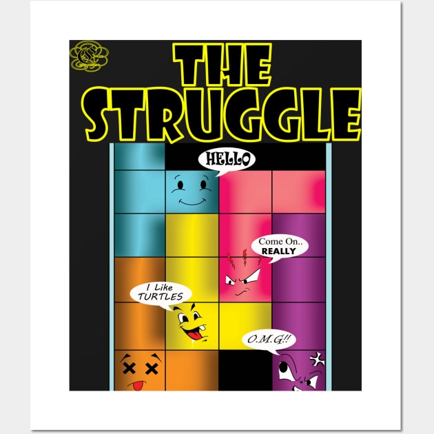 The Struggle Wall Art by ChrisBrooksDesigns